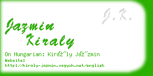 jazmin kiraly business card